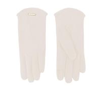 Generisch Gants d'hiver élégants en daim pour femme - Écran tactile - Gants d'hiver chauds avec doublure en polaire - Fins - Pour l'hiver - Thermiques et froids - Élastique - Couleur unie, O blanc
