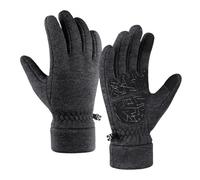 Generisch Gants d'hiver pour écran tactile, doublés en polaire, coupe-vent, gants d'hiver avec doigts pour écran tactile, pour équitation, extérieur, escalade, chasse, sport, , randonnée