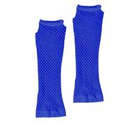 Generisch Gants en maille des années 80 pour femmes et filles comme accessoires de costume Gants de téléphone portable (bleu, taille unique)