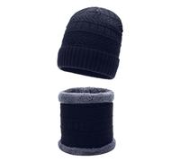 Generisch Gants Femme Écran Tactile Cache-Cou Équipement pour Temps Froid Coffret Cadeau Homme pour Bonnet d'hiver, Foulard, Garçons, Visage, Costumes de Neige Vieux Rose, Marine, taille unique