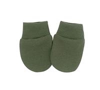 Generisch Gants pour tout-petits et tout-petits - Unisexe - Moufles mois bébé - Non - Pour 0 à 6 mitaines - Gants pour nourrissons et garçons - Gants en coton (vert armée, taille unique)