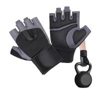 Generisch Gants sans doigts pour homme - Gants de moto respirants avec poignée antidérapante - Pour cyclisme, fitness, escalade, conduite, jardinage, extérieur