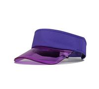 Generisch Garçons Casquette Visière Transparente Femme-Épaule Dénudée Protection des Couleurs-Casquettes-Soleil-Baseball-Mode Casquettes de Baseball Casquette Live, lilas, taille unique