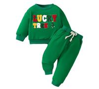 Generisch Garçons Vêtements de Noël Enfants Garçons Noël Casual My First Christmas Tenue Bébé Robe de Noël Fille Tenue de Noël Fille Tenue de Noël Fille, vert, 12-18 mois