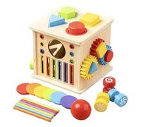 Generisch Generico 2026 Cube d'activité | Jouet éducatif 8 en 1 en bois - Centre d'activités | Pour anniversaire de fille de 1 à 6 ans | Salle de jeux et salle de lanc, 16,5 x 14,8 cm)