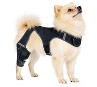 Generisch Genouillère pour chien - Réglable - Avec 4 stabilisateurs en métal - Soutien de la hanche - Pour promenades, randonnées, entraînement, activités de plein air, parc, voyages