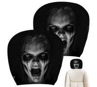 Generisch Ghost Face Lot de 2 housses d'appui-tête pour Halloween