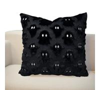 Generisch Ghost Throw Housse de coussin - Housse de coussin réversible - Housse de coussin d'extérieur résistante aux intempéries pour canapés, fluctuations, fermeture éclair invisible, lavable en