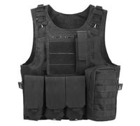 Generisch Gilet 2026 avec poches et plateforme modulaire, durable, réglable et pour les aventures en plein air, Noir , taille unique