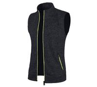 Generisch Gilet de travail softshell sans manches pour homme avec poches et fermeture éclair, multifonction, gilet de cyclisme, gilet de sport, gilet de chasse pour l'extérieur
