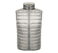 Generisch Gilet matelassé pour homme - Noir - Sans manches - Léger - Gilet d'extérieur - Gilet d'hiver sans capuche - Gilet d'hiver avec fermeture éclair - Gilet sans manches - Veste chaude pour homme