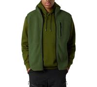 Generisch Gilet polaire pour homme - Col montant - Gilet de transition - Avec poches sur la poitrine - Couleur unie - Sans manches - Chaud - Hiver - Gilet de travail - Cardigan - Gilet de sport, vert