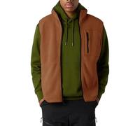 Generisch Gilet polaire pour homme - Col montant - Gilet de transition - Avec poches sur la poitrine - Couleur unie - Sans manches - Chaud - Hiver - Gilet de travail - Cardigan - Gilet de sport