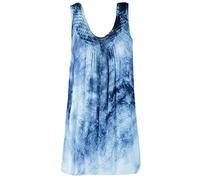 Generisch Gilet Pots Dentelle Branches Femme Taille Plus Imprimé Chemisier Quotidien Sans Manches Chemise Décontractée Femme Chemisier Dentelle Mariage, bleu, S