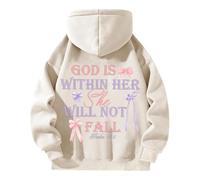 Generisch Gilets à manches longues avec fermeture éclair pour hommes et femmes, sweat à capuche de sport surdimensionné, streetwear uniforme scolaire japonais, beige, 3XL
