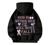 Generisch Gilets à manches longues avec fermeture éclair pour hommes et femmes, sweat à capuche de sport surdimensionné, streetwear uniforme scolaire japonais, Noir , 3XL