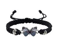 Generisch Glashütte Montre-bracelet pour homme et adolescente avec cordon réglable, bracelet papillon pour femme, bracelet mignon avec bracelet papillon, taille unique, Corde en fil de fer, Pas de