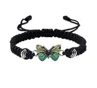 Generisch Glashütte Montre-bracelet pour homme et adolescente avec cordon réglable, bracelet papillon pour femme, bracelet mignon avec bracelet papillon, taille unique, Corde en fil de fer, Pas de