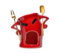 Generisch Gobelet à fondue en céramique - Chauffe-tasse à fromage en céramique | Fondue avec fourchette et cuillère pour fromage, pour fraises, biscuits, bonbons, desserts, fêtes, réunions de famille