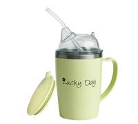 Generisch Gobelet à sippy pour adulte - 350 ml - Gobelet liquide pour personnes âgées - Flexible avec bec résistant aux éclaboussures - Poignée ergonomique pour patients post-partum - Pour personnes