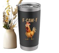 Generisch Gobelet de poule | Bouteille isotherme amusante anti-fuite de 590 ml, motif coq humour, tasse à café, tasse à thé | pour la maison, le bureau, les voyages, l'anniversaire, Noël, les femmes