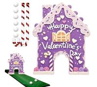 Generisch Golf, Saint Valentin et jours fériés, jeu de fête avec raquettes de canne à sucre et balles, pour la maison, la chambre d'enfant, les fêtes d'anniversaire, les soirées de jeu en intérieur