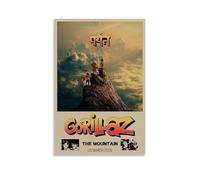 Generisch Gor-illaz The Mou-ntain Album pour chambre, art mural esthétique sur toile, décoration de chambre à coucher, poster 30 x 45 cm