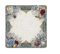 Generisch Gothic Halloween Mahjong Mah Jongg Antidérapant | Néoprène Mah-Jong avec plateau de table antidérapant et confortable (bleu clair, taille unique)