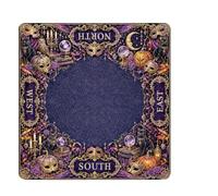 Generisch Gothic Halloween Mahjong Mah Jongg Antidérapant | Néoprène Mah-Jong avec plateau de table antidérapant et confortable (violet, taille unique)