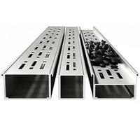 Generisch Gouttière de drainage en acier inoxydable 304, gouttière de drainage pour terrasse, gouttière à fente étroite avec grille de recouvrement, gouttière de drainage étroite pour béton, pavés