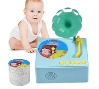 Generisch Gramophone pour avec 96 Cartes - Joueur de Musique éducatif pour et Filles - Jouet éducatif pour Les Tout-Petits de 3 à 6 Ans - Cadeau d'anniversaire pour - Couleur des