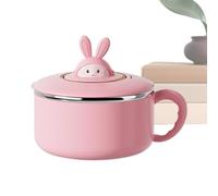 Generisch Grand bol avec couvercle, grande capacité de 1200 ml, égouttoir à pâtes avec couvercle, pour riz, soupe, sandwichs, cuisine, chambre d'étudiant