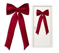 Generisch Grand nœud décoratif pour sapin de Noël | Grand nœud pour sapin de Noël pour maison, cour, entrée, balcon, vacances, jardin, mariage, partie type A