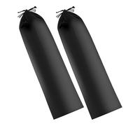 Generisch Grand sac à cordon - Noir - 2 sacs de protection - Sac de rechange portable à séchage rapide - Pour le camping, l'escalade, la randonnée