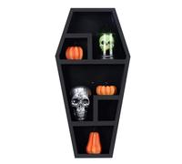 Generisch Grande étagère murale pour cercueil | Étagère de rangement unique en forme de cercueil | Étagère de rangement unique en forme de cercueil | Étagère flottante décorative pour salle gothique