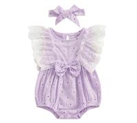 Generisch Grenouillère sans manches pour nouveau-né, lilas, 0-3 mois