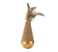 Generisch Griffoir en sisal pour chat : jeu interactif avec dessous antidérapant pour favoriser la santé mentale - Emploi des chats lors de la dentition dans l'appartement - Café 18 x 5,5 cm