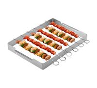 Generisch Grille de barbecue, en acier inoxydable, pour camping et jardin, de qualité supérieure, idéale pour les fêtes de jardin, le camping, les pique-niques et les cuisines en plein air