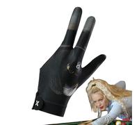 Generisch Guanto Da Biliardo 3 DITA - Guanti Antiscivolo Elasticizzati E Traspiranti Per Biliardo, Pool E | Guanto Regolabile Per Uomo, Donna, Giovani - Accessorio Per Stecca E Sala Giochi