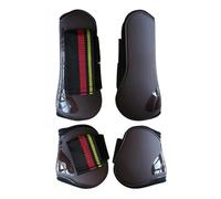 Generisch Guêtres de toilettage pour chevaux ouvertes sur le devant pour poneys, tendons, jambières en polyuréthane, robustes, pour dressage, équipement d'équitation (style i)