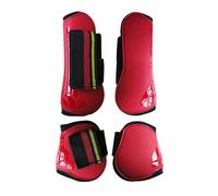 Generisch Guêtres de toilettage pour chevaux ouvertes sur le devant pour poneys, tendons, jambières en polyuréthane, robustes, pour dressage, équipement d'équitation (style D)