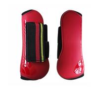 Generisch Guêtres de toilettage pour chevaux ouvertes sur le devant pour poneys, tendons, jambières en polyuréthane, robustes, pour dressage, équipement d'équitation (style E)