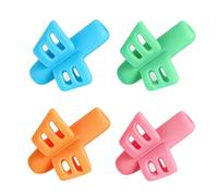 Generisch Guide Doigts Ecriture Enfant Ergonomique - 4 Pièces Aide Écriture Stylo Silicone Souple pour Apprendre à Écrire - Outil Correction Posture Crayon Idéal pour Droitier Gaucher et TDAH Élèves