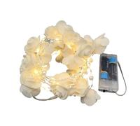 Generisch Guirlande lumineuse en forme de roses artificielles de 0,36 W - Fonctionne avec des piles - Décoration romantique - Pour anniversaire, fête, mur, maison, jardin, chambre à coucher, fêtes