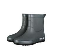 Generisch Gummistiefel Herren，Bequem Atmungsaktiv Mode Regenschuhe，Abriebfest Robust Arbeitsstiefel，Wasserdicht Outdoorschuhe，Anti-Rutsch Angelstiefel，Leichte Halbhoch Gummistiefel