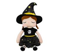 Generisch Haloween en Tissu sorcière, Jouet en Peluche pour Fille, Mignonne avec Chapeau de sorcière de Dessin animé, décoration Amusante pour Chambre d'enfant, Salon, canapé, pour la