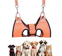 Generisch Hamac de toilettage pour Animaux de Compagnie - Polyester - 55 x 42,5 x 1 cm - Réglable - Menottes de Coupe des Ongles, pour Un Bain sûr - Outil de toilettage pour Chiens et Chats