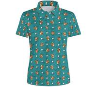 Generisch Haut à manches courtes avec imprimé pour femme pour un style confortable au quotidien, parfait pour les activités sportives décontractées et décontractées, vert, M