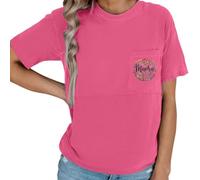 Generisch Haut d'allaitement avec fermeture éclair pour les mamans allaitantes - Chemisier de grossesse décontracté et confortable pour une journée d'allaitement sans effort, Rose, S