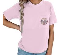 Generisch Haut d'allaitement avec fermeture éclair pour les mamans allaitantes - Chemisier de grossesse décontracté et confortable pour une journée d'allaitement sans effort, Rose, S